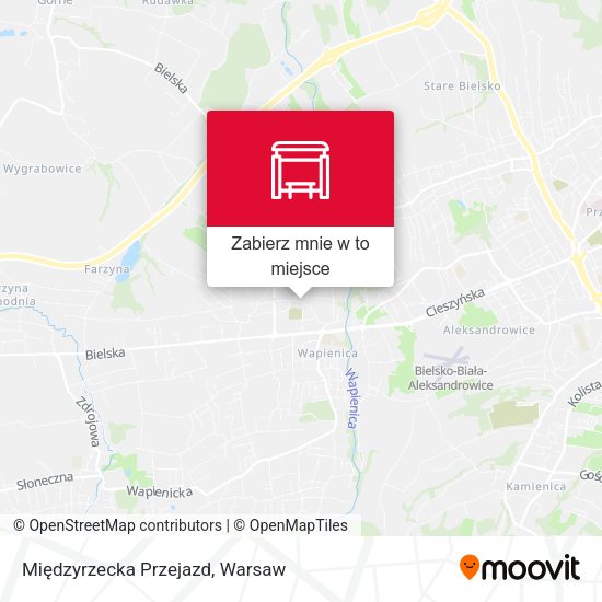 Mapa Międzyrzecka Przejazd