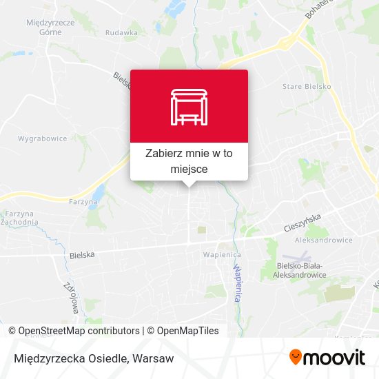 Mapa Międzyrzecka Osiedle