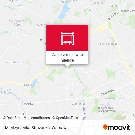 Mapa Międzyrzecka Strażacka