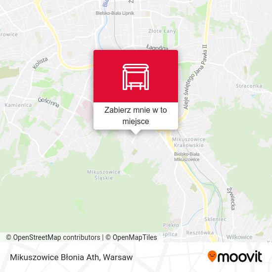 Mapa Mikuszowice Błonia Ath