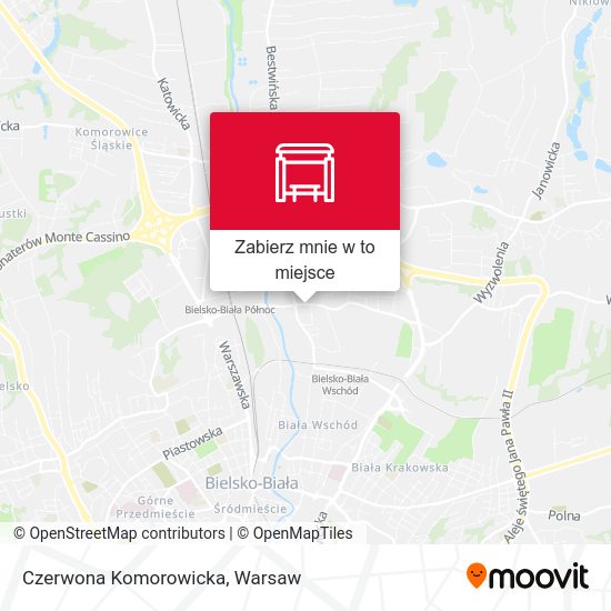 Mapa Czerwona Komorowicka