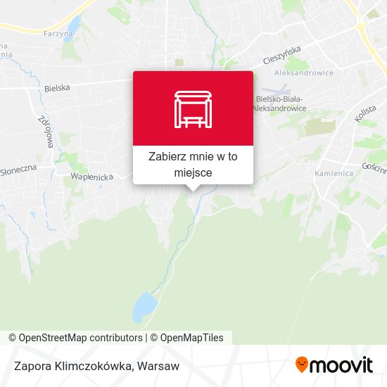 Mapa Zapora Klimczokówka