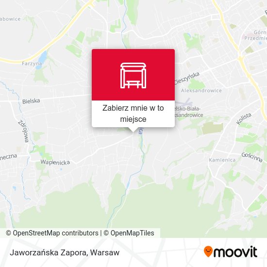 Mapa Jaworzańska Zapora