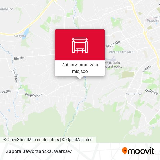 Mapa Zapora Jaworzańska