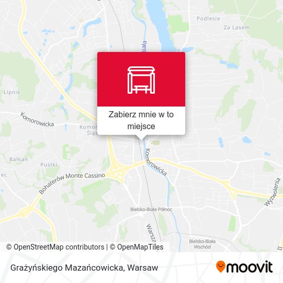 Mapa Grażyńskiego Mazańcowicka