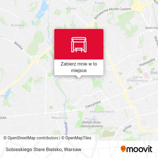 Mapa Sobieskiego Stare Bielsko