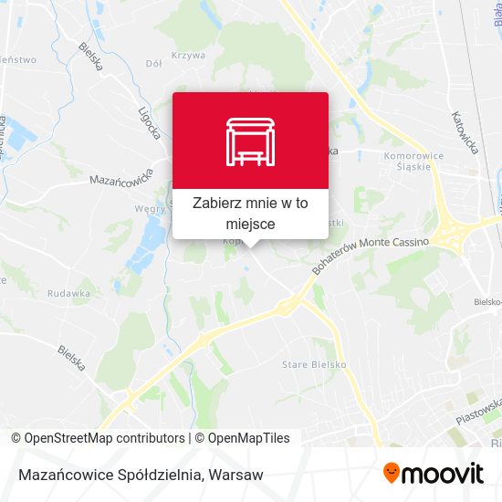 Mapa Mazańcowice Spółdzielnia