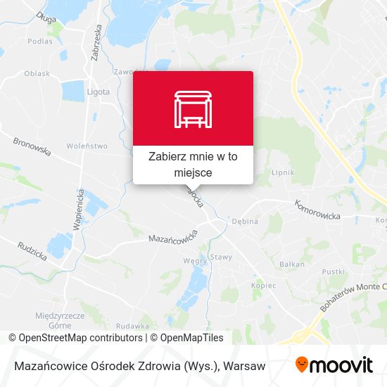 Mapa Mazańcowice Ośrodek Zdrowia (Wys.)