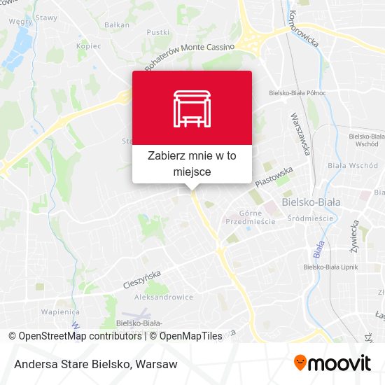 Mapa Andersa Stare Bielsko