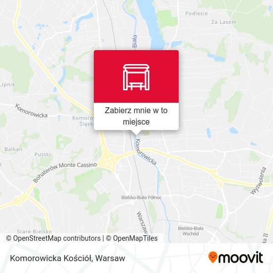 Mapa Komorowicka Kościół