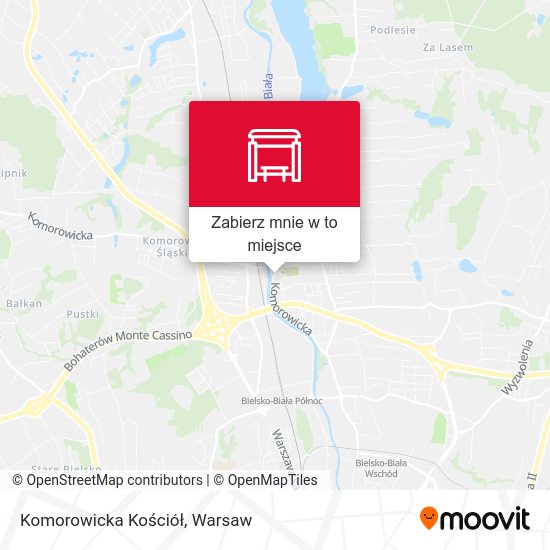 Mapa Komorowicka Kościół