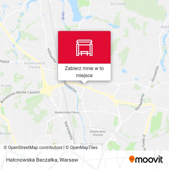 Mapa Hałcnowska Beczałka