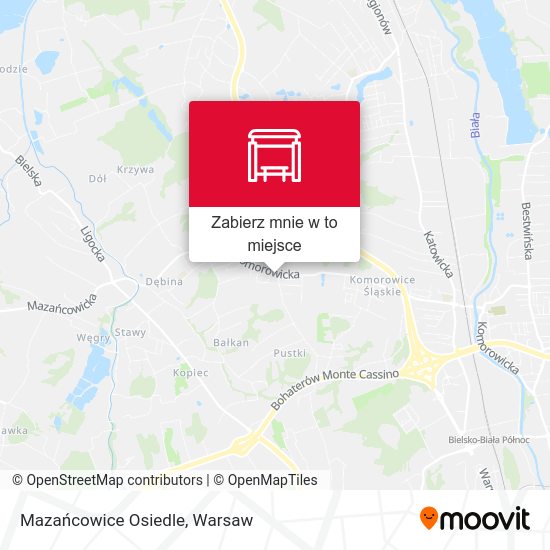 Mapa Mazańcowice Osiedle