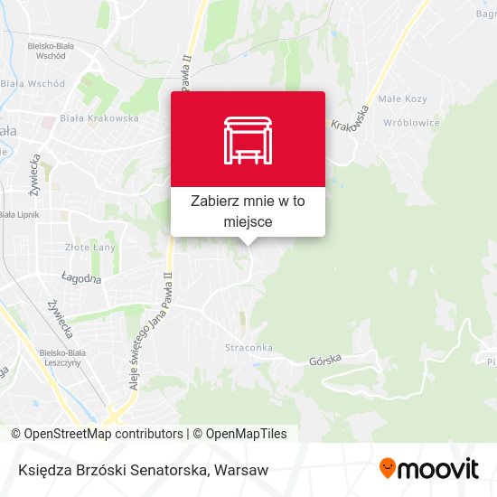 Mapa Księdza Brzóski Senatorska