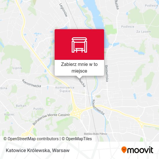 Mapa Katowice Królewska