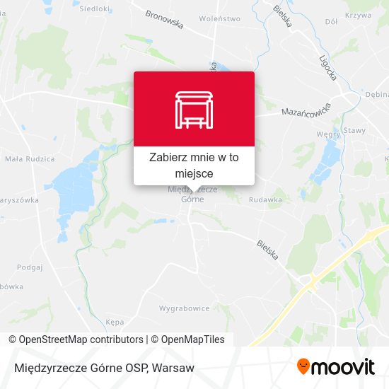 Mapa Międzyrzecze Górne OSP