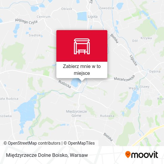 Mapa Międzyrzecze Dolne Boisko