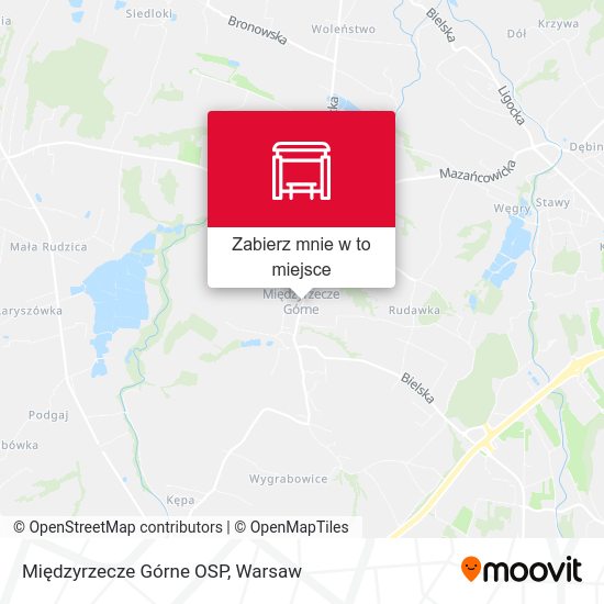 Mapa Międzyrzecze Górne OSP