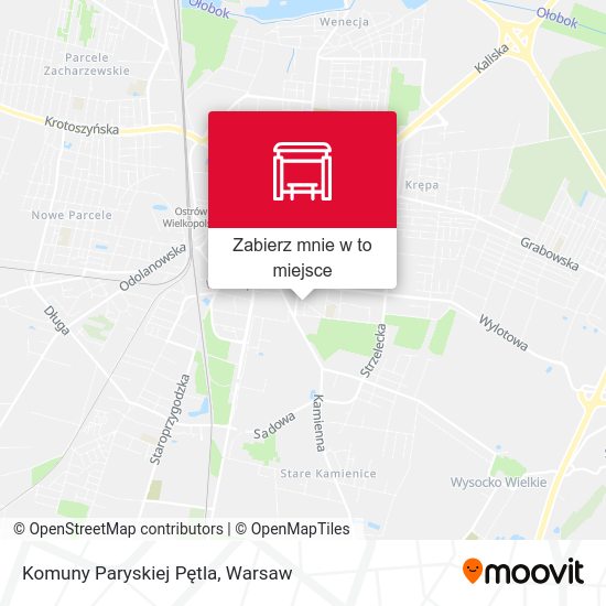 Mapa Komuny Paryskiej Pętla