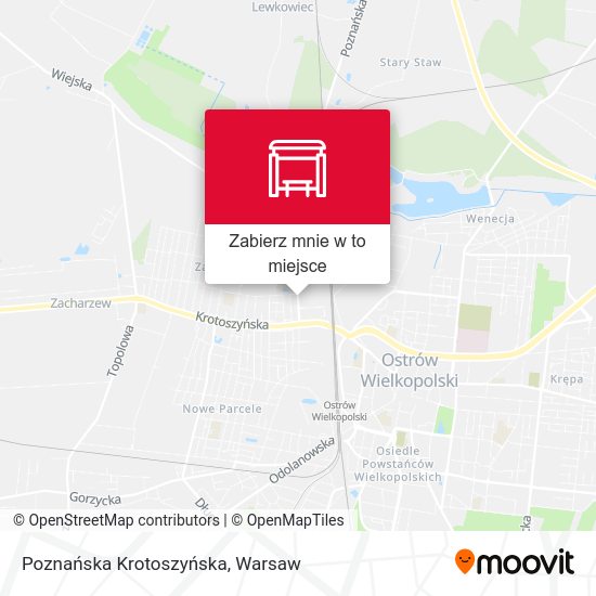 Mapa Poznańska Krotoszyńska