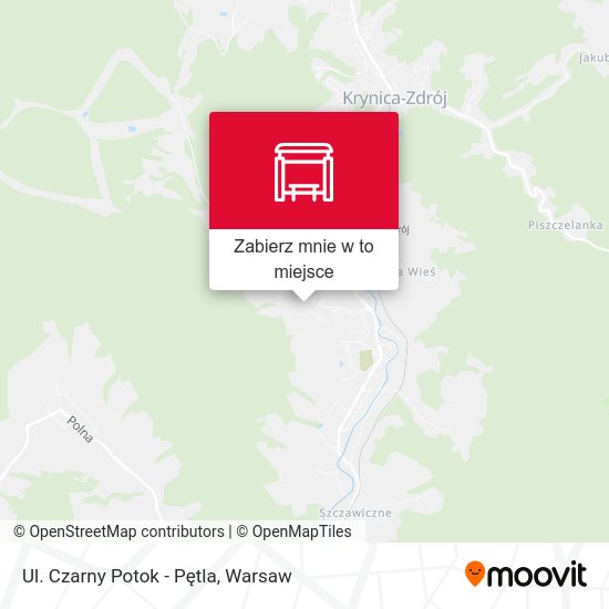 Mapa Ul. Czarny Potok - Pętla