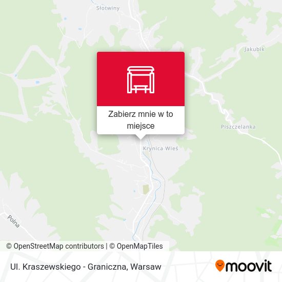 Mapa Ul. Kraszewskiego - Graniczna