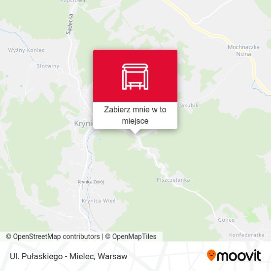 Mapa Ul. Pułaskiego - Mielec