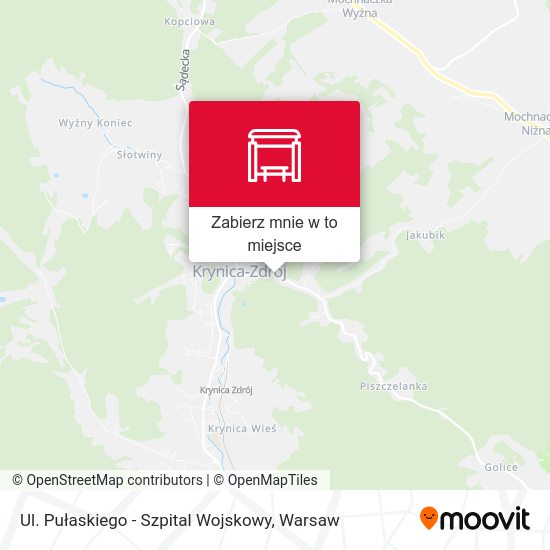 Mapa Ul. Pułaskiego - Szpital Wojskowy