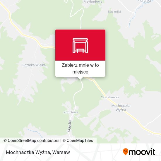 Mapa Mochnaczka Wyżna