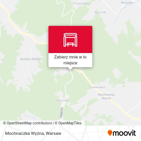 Mapa Mochnaczka Wyżna