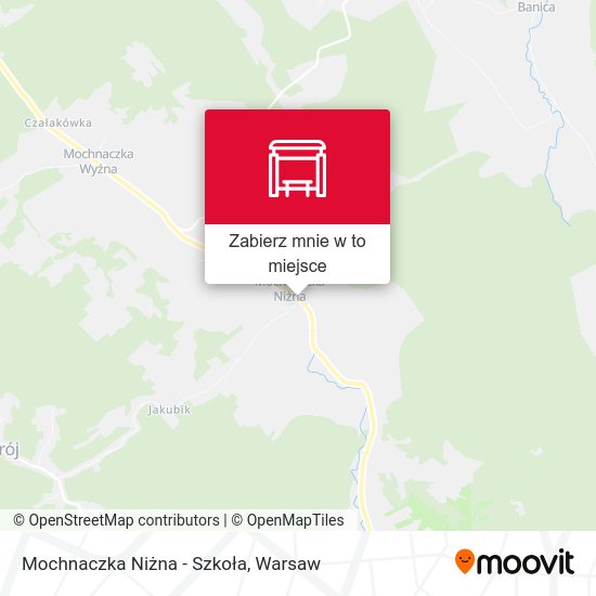 Mapa Mochnaczka Niżna - Szkoła