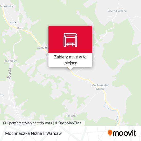 Mapa Mochnaczka Niżna I