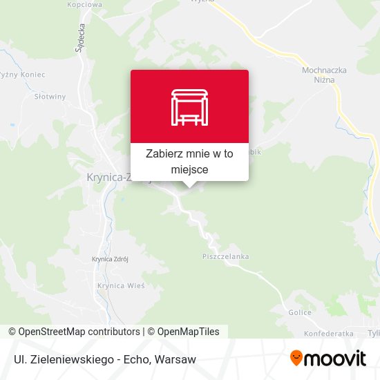 Mapa Ul. Zieleniewskiego - Echo