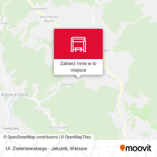 Mapa Ul. Zieleniewskiego - Jakubik