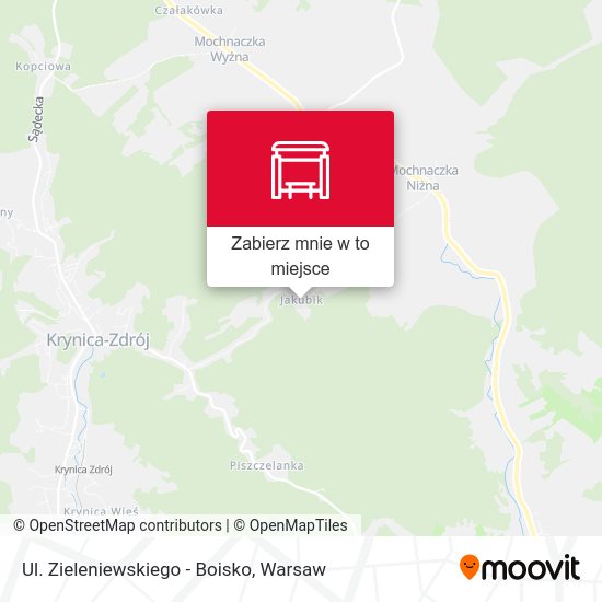 Mapa Ul. Zieleniewskiego - Boisko