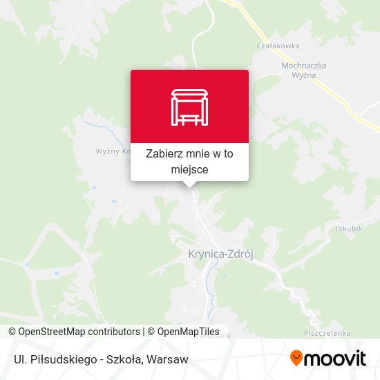 Mapa Ul. Piłsudskiego - Szkoła