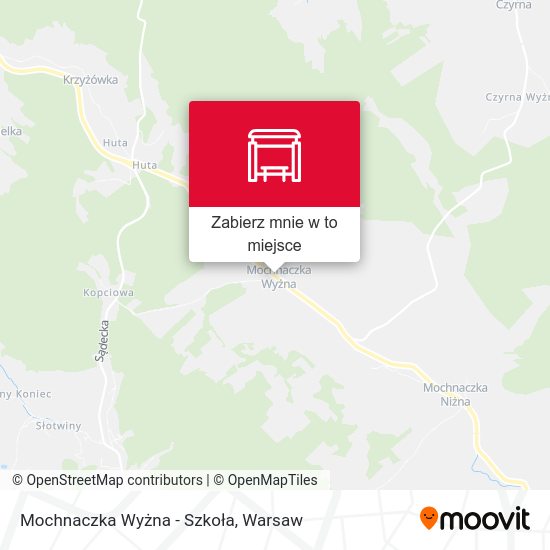 Mapa Mochnaczka Wyżna - Szkoła