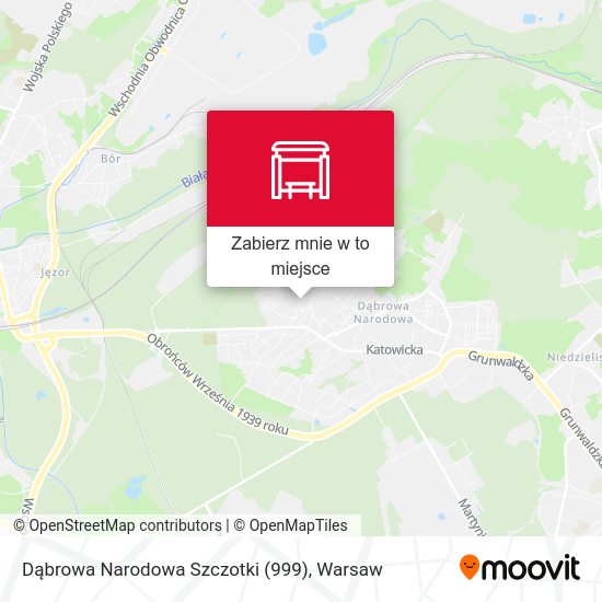 Mapa Dąbrowa Narodowa Szczotki (999)