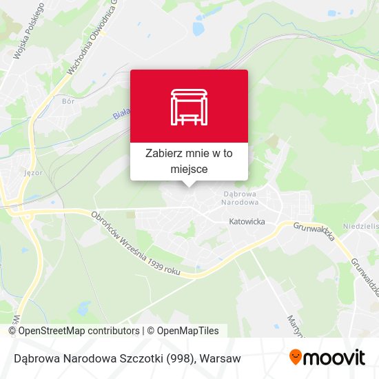 Mapa Dąbrowa Narodowa Szczotki (998)