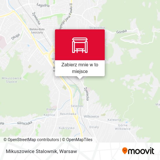 Mapa Mikuszowice Stalownik