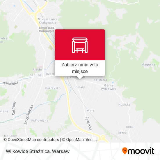 Mapa Wilkowice Strażnica