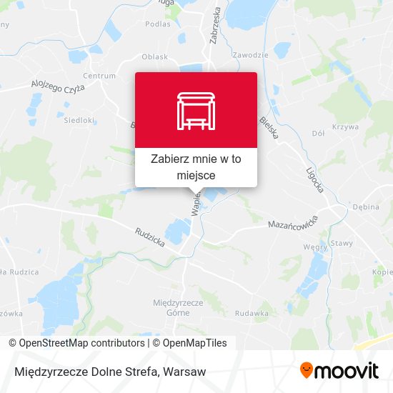 Mapa Międzyrzecze Dolne Strefa