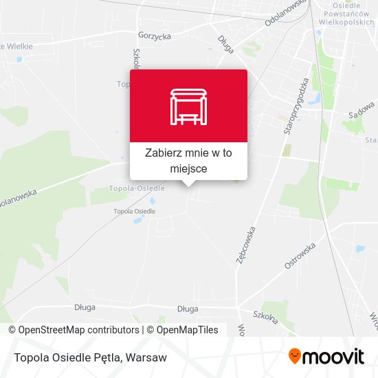 Mapa Topola Osiedle Pętla