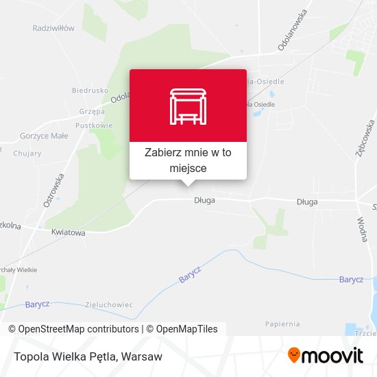 Mapa Topola Wielka Pętla