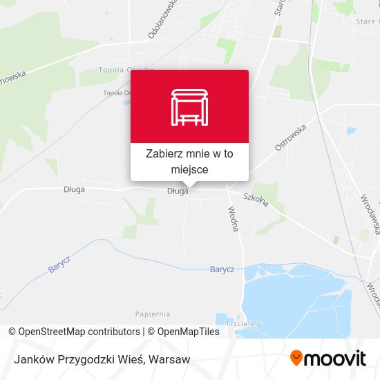 Mapa Janków Przygodzki Wieś