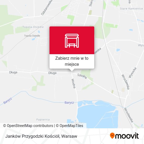 Mapa Janków Przygodzki Kościół