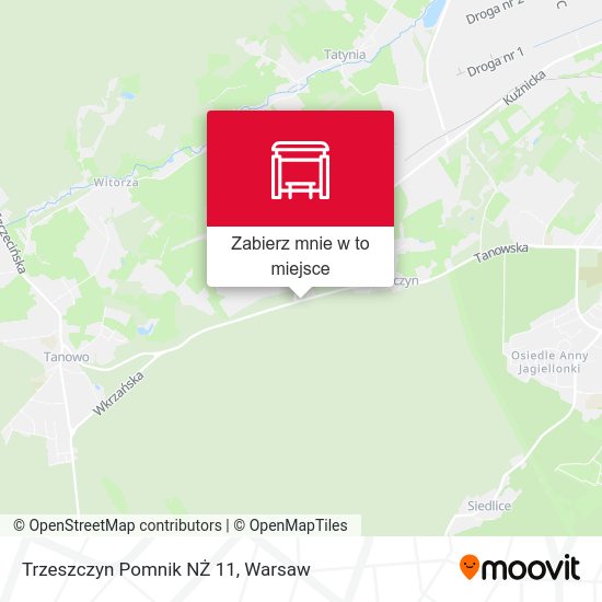 Mapa Trzeszczyn Pomnik NŻ 11