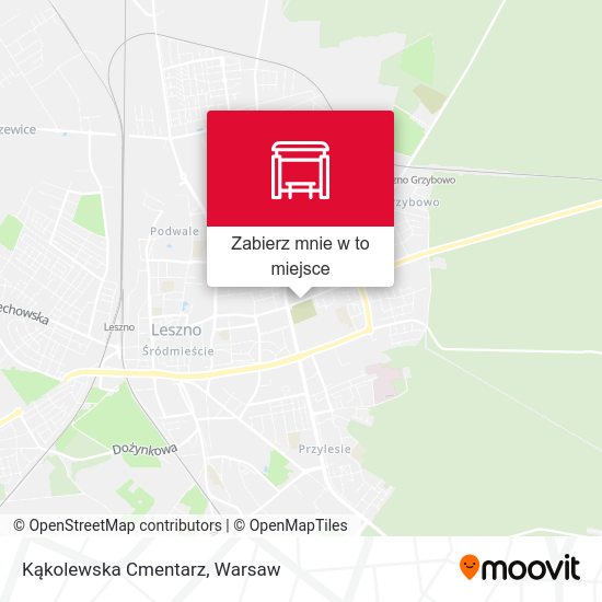 Mapa Kąkolewska Cmentarz