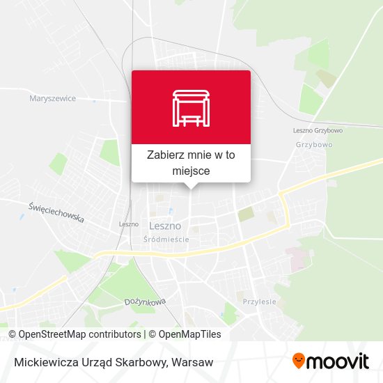 Mapa Mickiewicza Urząd Skarbowy