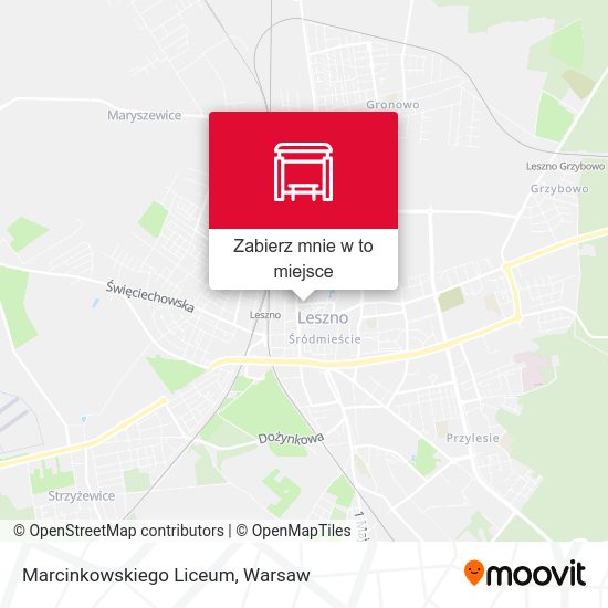 Mapa Marcinkowskiego Liceum